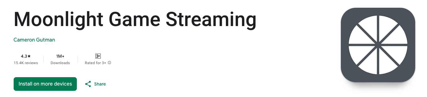 Moonlight Play Store Catalog