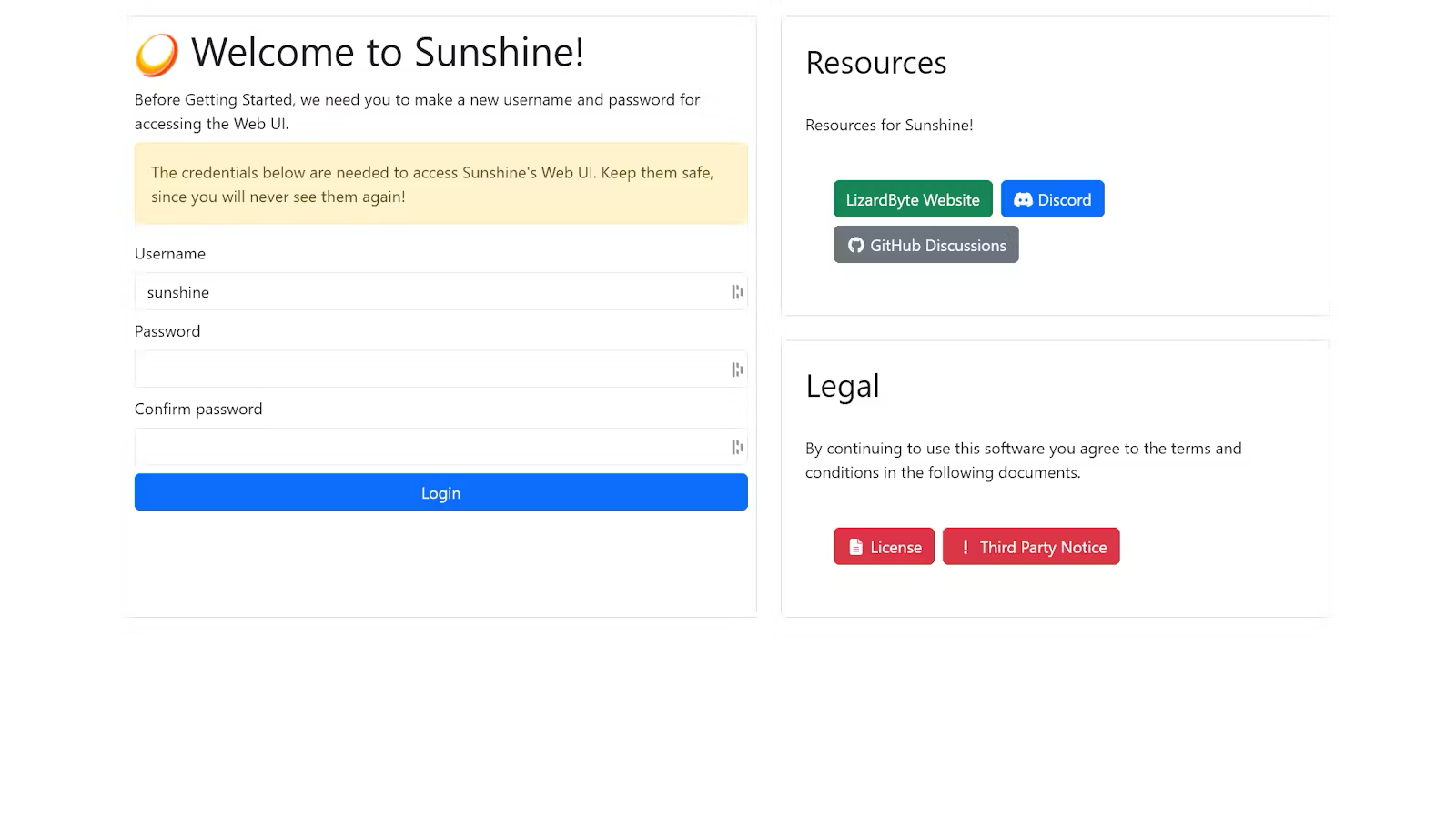 Sunshine&rsquo;s Welcome Page